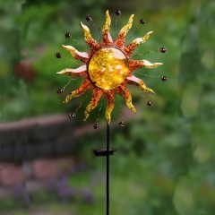Садовый штекер "Яркое Солнце" с солнечной батареей, В 109 см